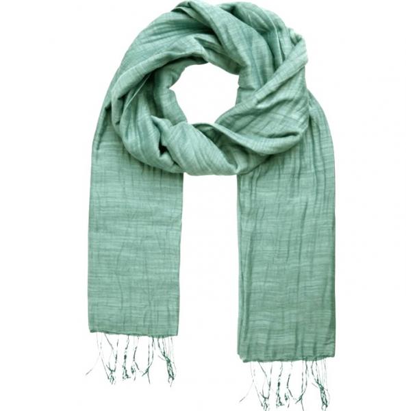 MIDNIGHT SILK AND LINEN SCARF
