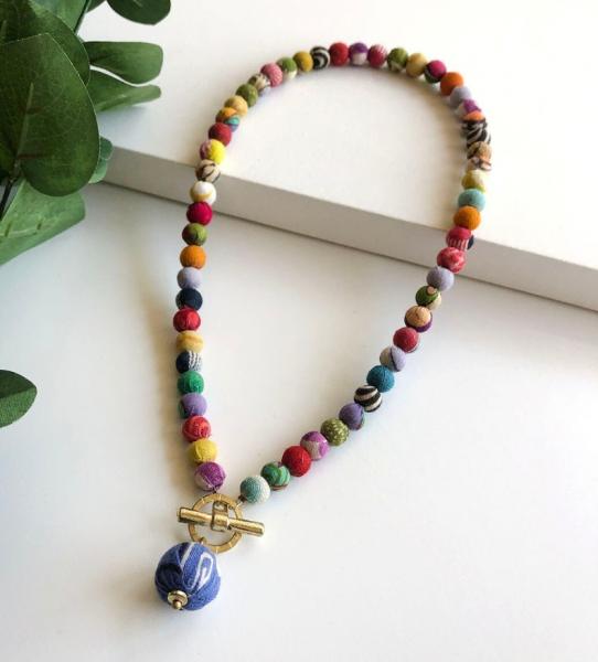 KANTHA TOGGLE NECKLACE