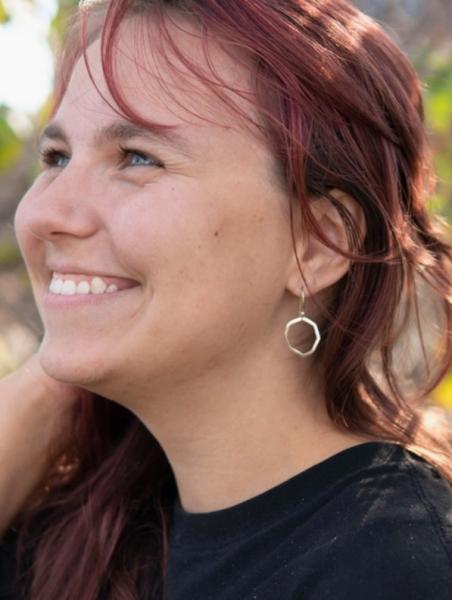 ORGANIC CIRCLE STERLING EARRINGS