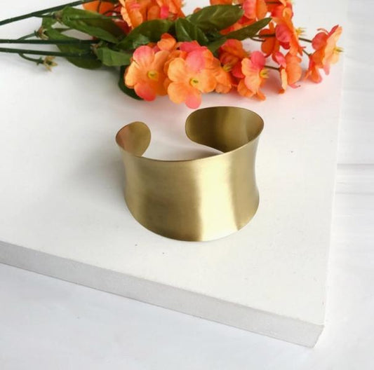 Gold Concave Cuff