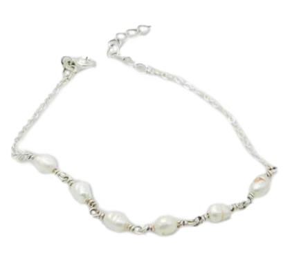 STERLING FRESHWATER PEARL BRACELET