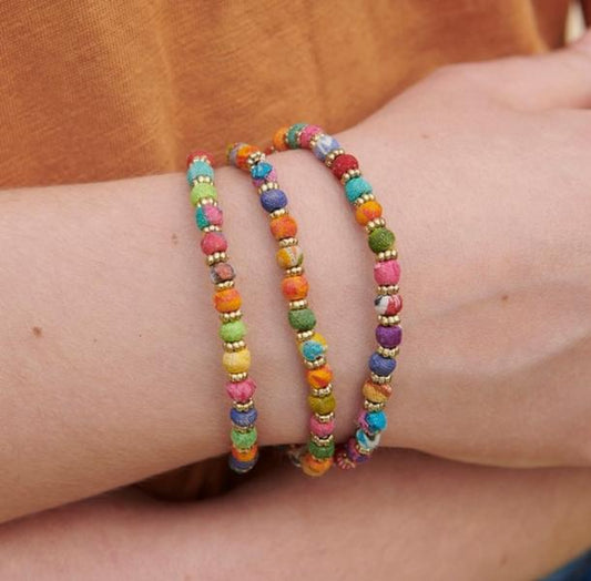 MINI BEAD KANTHA BRACELET