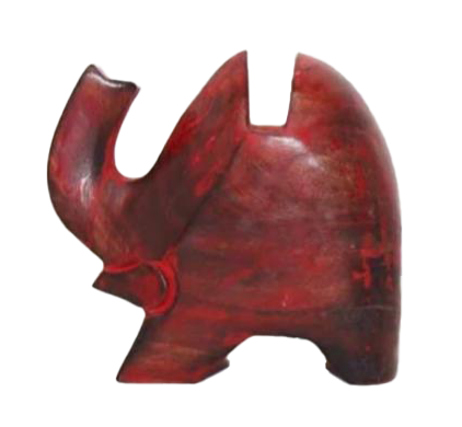 PAINTED ELEPHANT EYEGLASS STAND