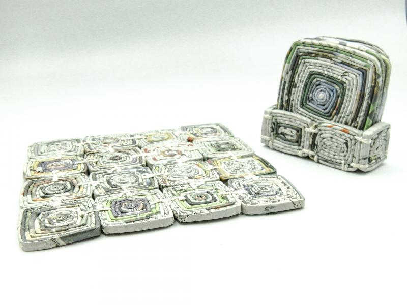 UPCYCLED PAPER COASTERS