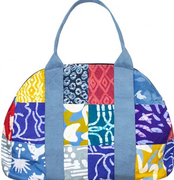 BATIKED ORGANIC COTTON WEEKEND BAG