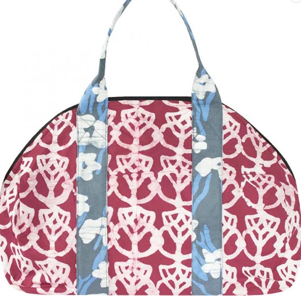 BATIKED ORGANIC COTTON WEEKEND BAG