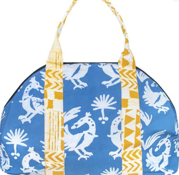 BATIKED ORGANIC COTTON WEEKEND BAG