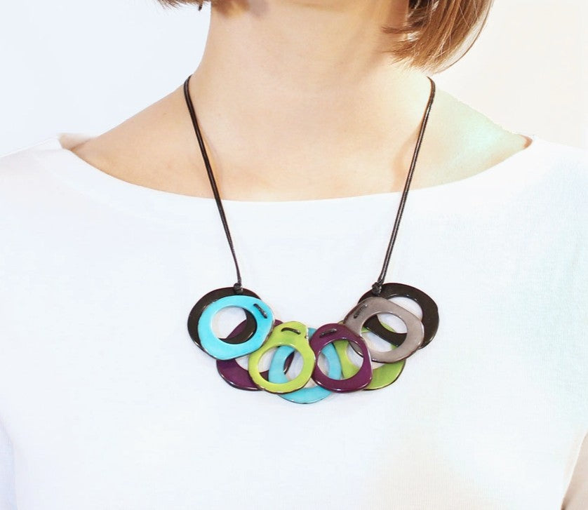 Shoreline Tagua Slice Necklace