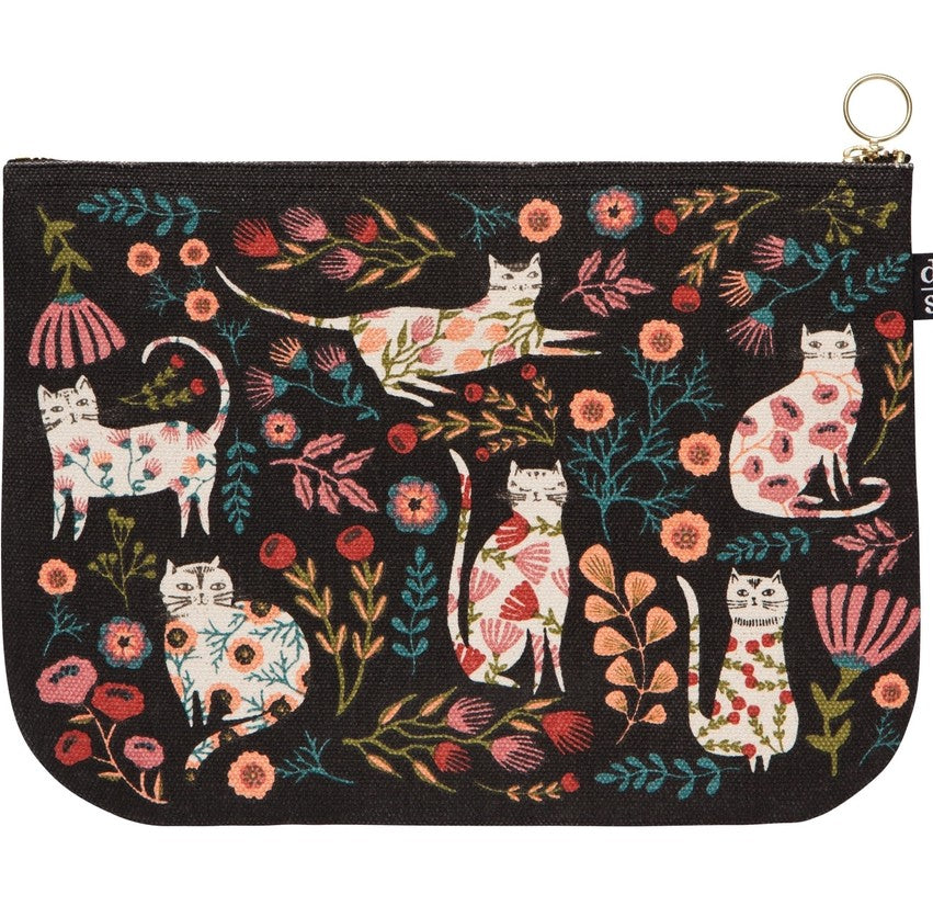 Cats Amongst the Flowers Clutch