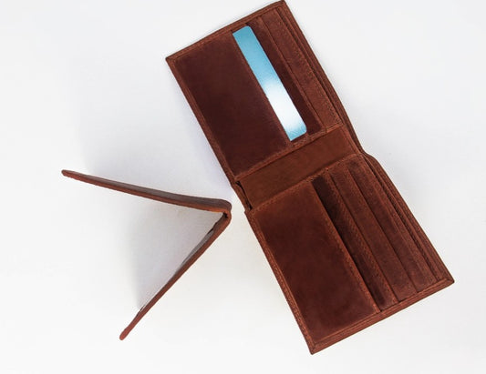 Brown Leather Wallet w/ Card Holder