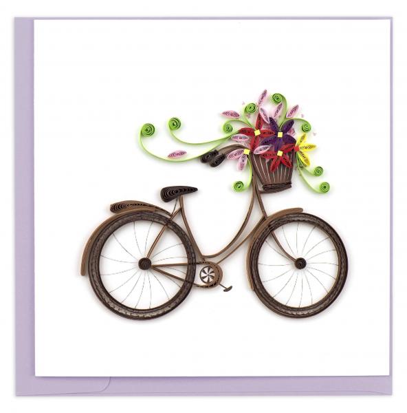 BICYCLE WITH FLOWER BASKET