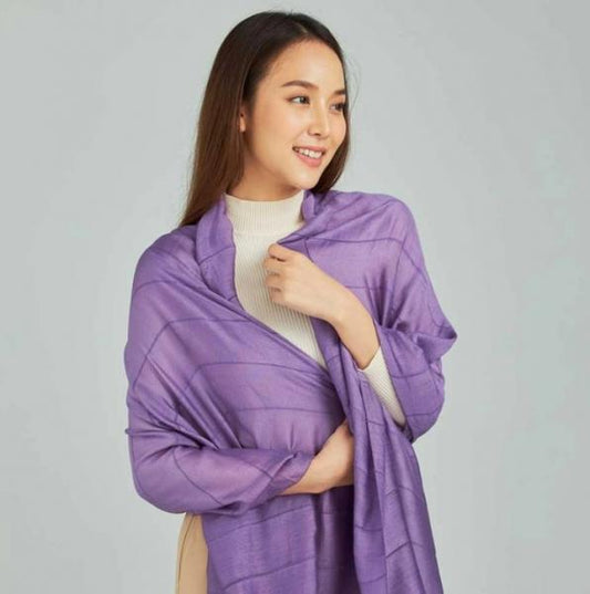 ACAI SILK AND LINEN SCARF