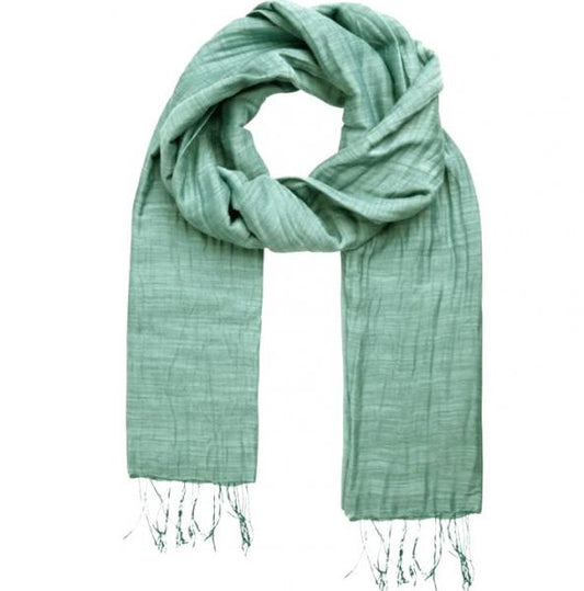 MIDNIGHT SILK AND LINEN SCARF