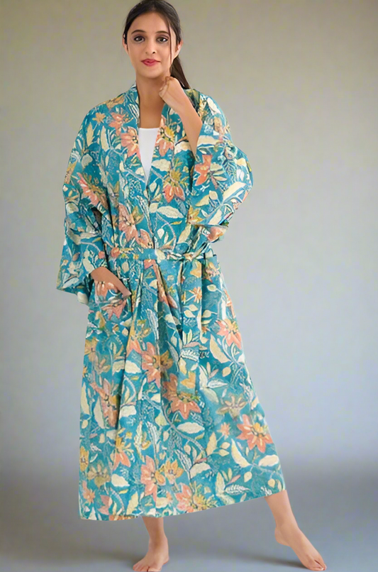 TURQUOISE LAYLA ROBE
