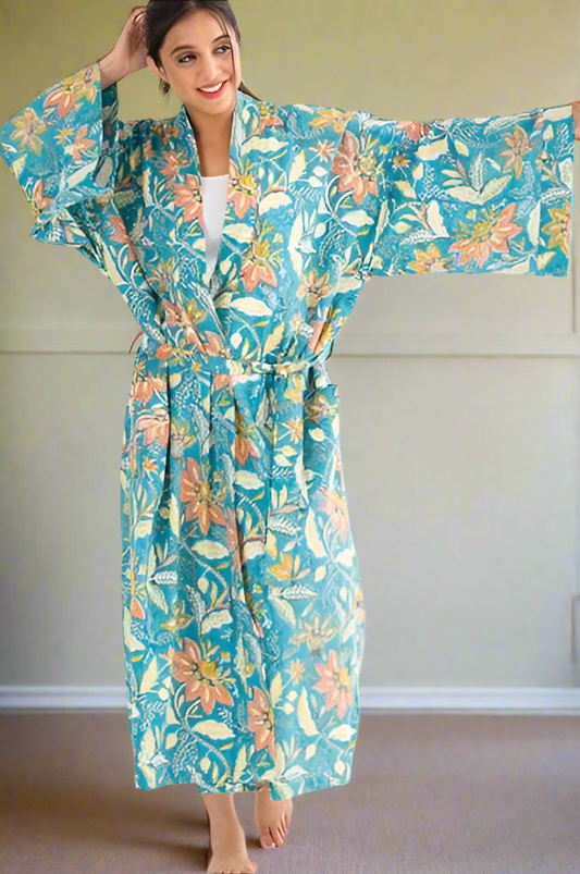 TURQUOISE LAYLA ROBE