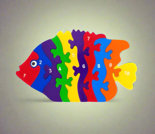 FISH PUZZLE - COLORS & NUMBERS