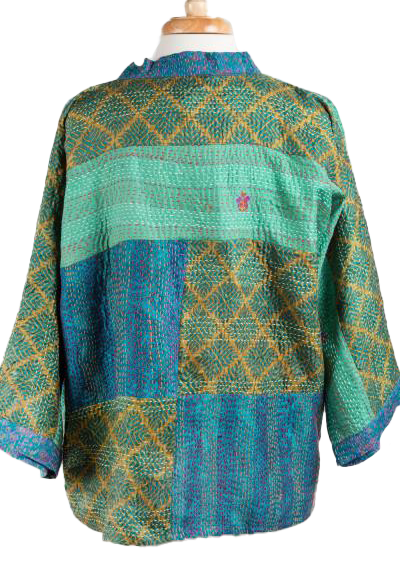 UPCYCLED SILK SARI JACKET