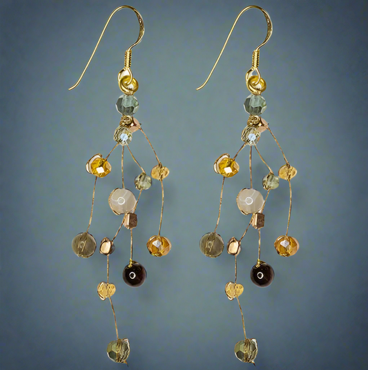 MOSS BEADED EARRINGS