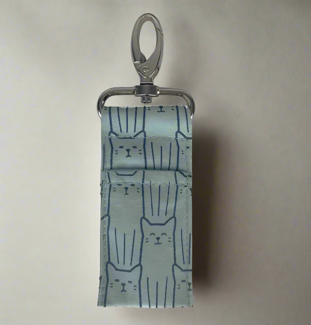 BLUE CAT LIP BALM BAG