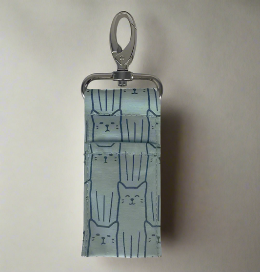 BLUE CAT LIP BALM BAG