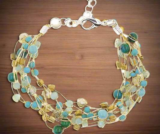 TURQUOISE BEADED BRACELET