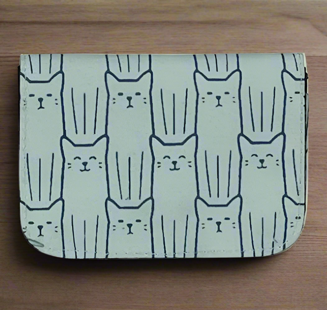 BLUE CAT CARD HOLDER
