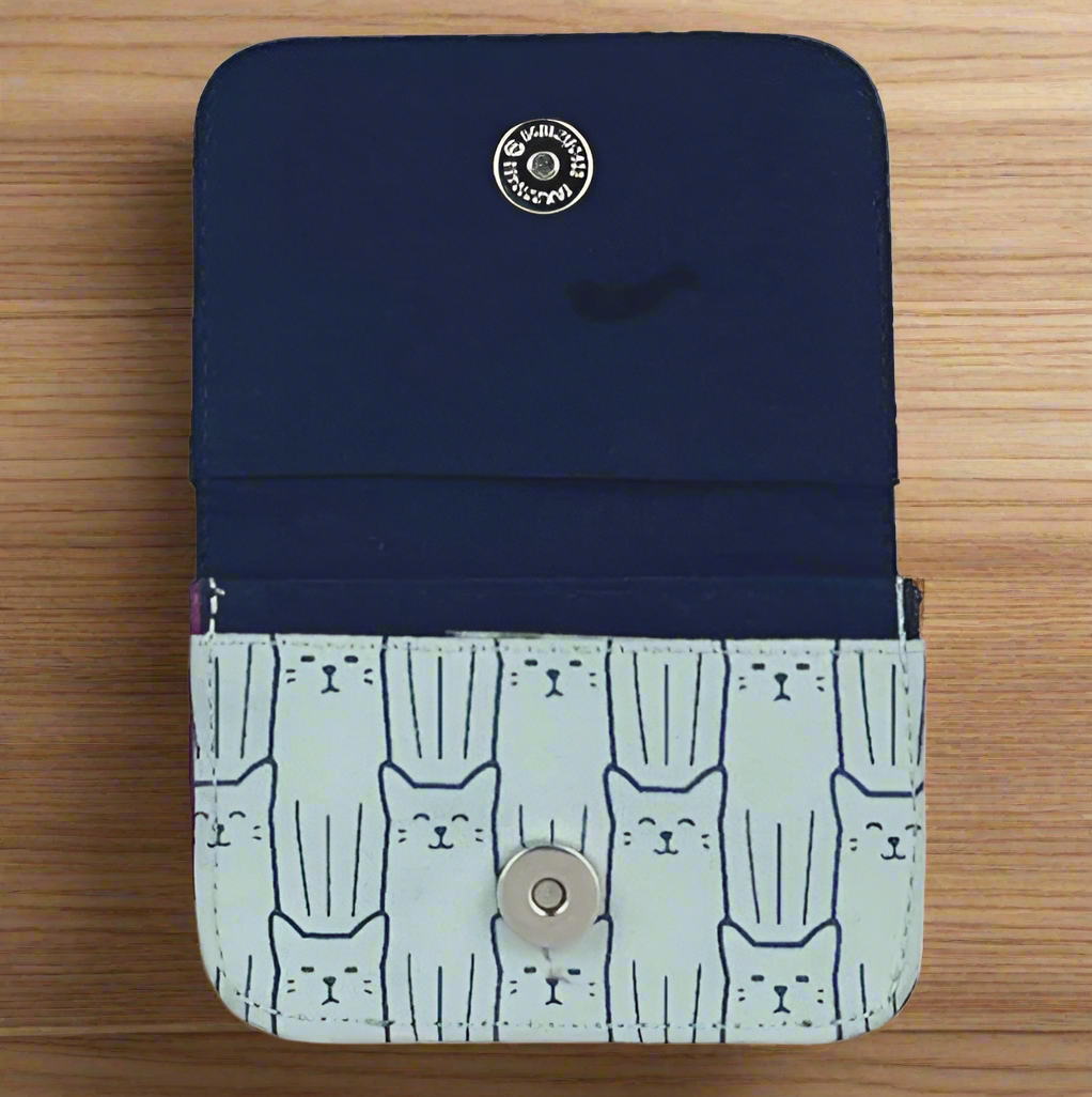 BLUE CAT CARD HOLDER
