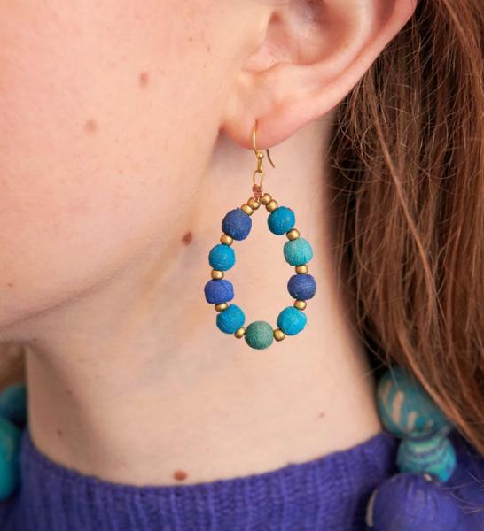 AZURE TEARDROP EARRINGS