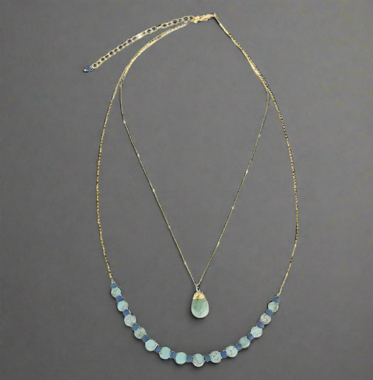 LAYERED AMAZONITE NECKLACE