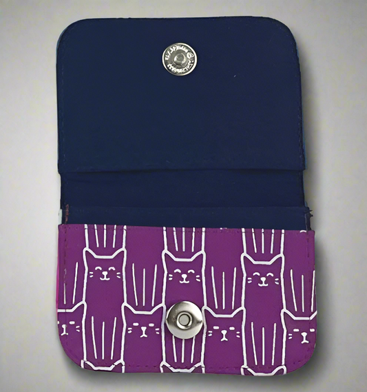 PURPLE CAT CARD HOLDER
