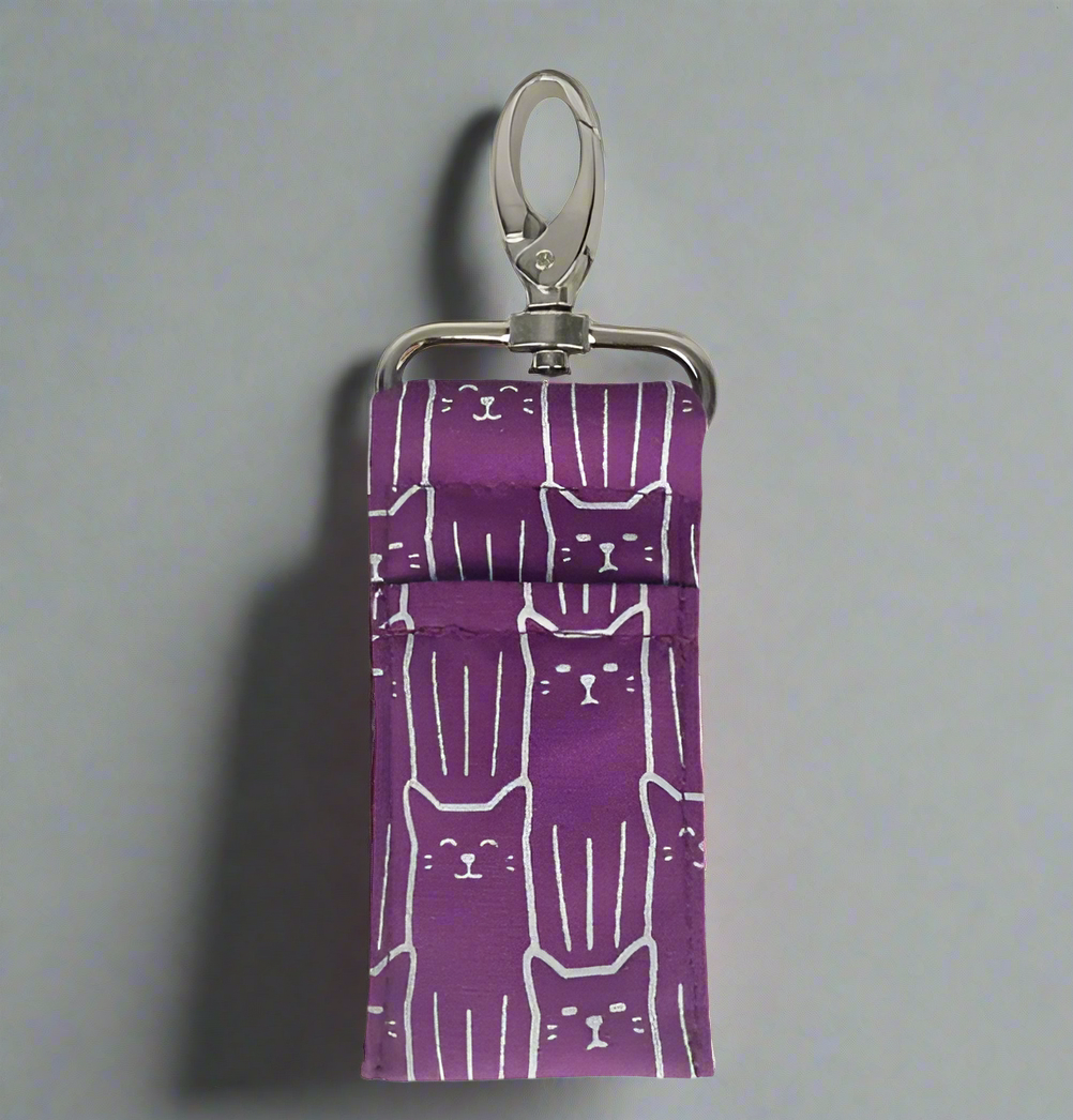 PURPLE CAT LIP BALM BAG