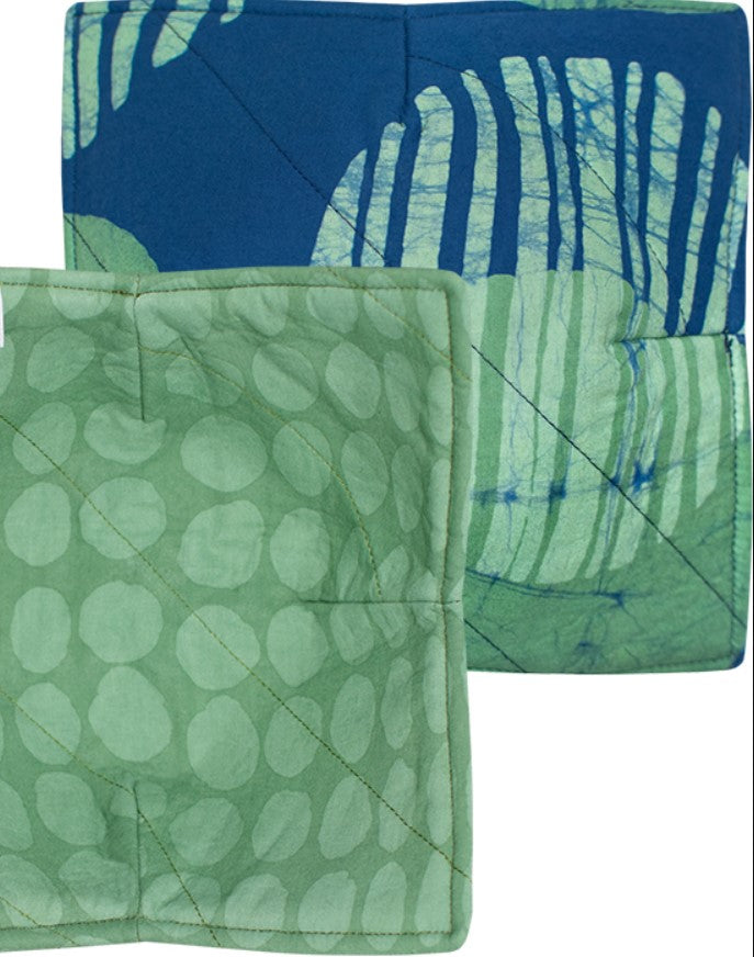 Blue/Green Batiked Bowl Cozy