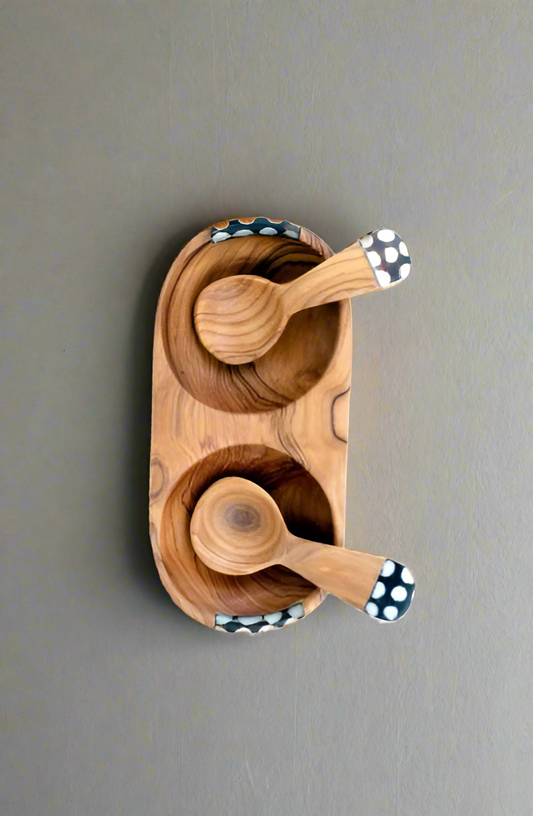 BATIKED DOUBLE SPICE DISH