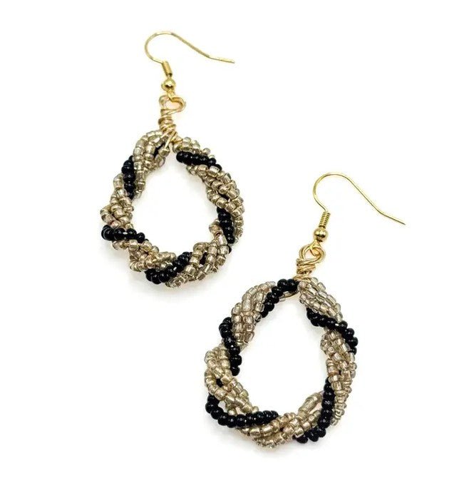 Beaded Teardrop Earrings