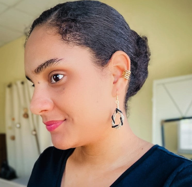 Beaded Teardrop Earrings