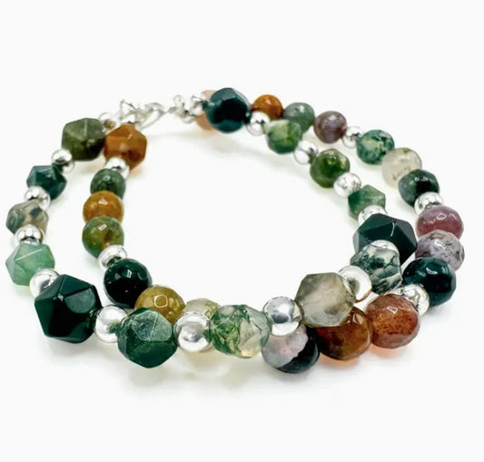 Faceted Agate Bracelet
