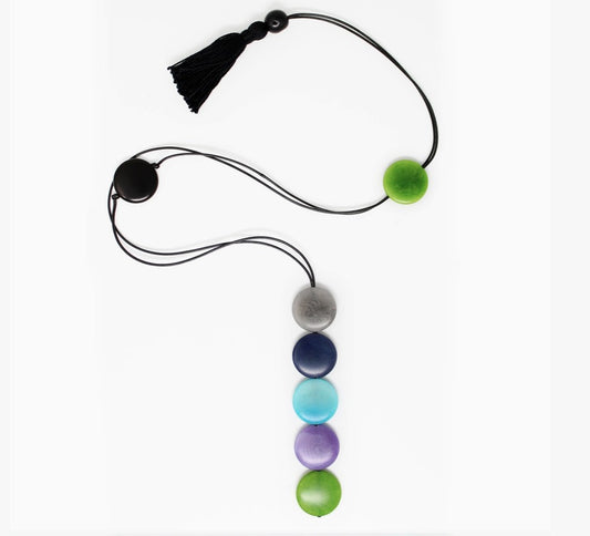 Shoreline Tagua Coins Pendant Necklace