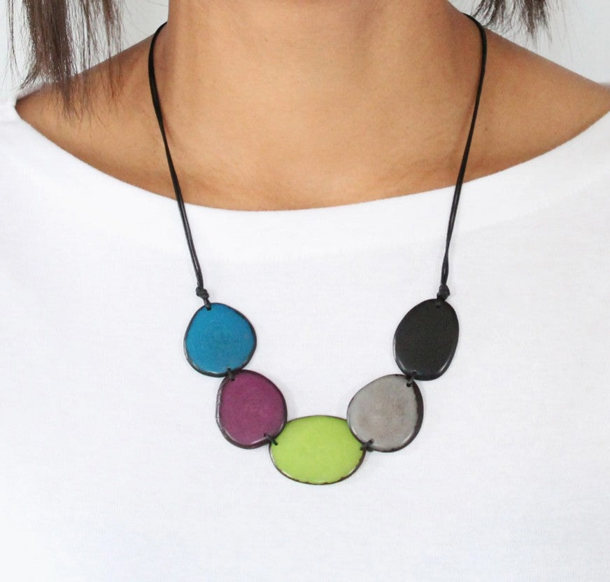 Shoreline Tagua Disc Necklace