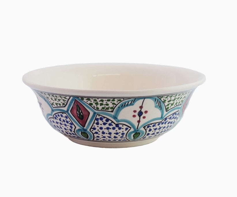 Ami Hand Painted Serving Bowl