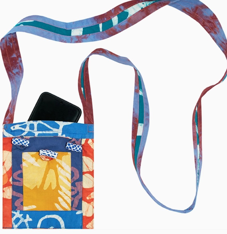 Batiked Passport Bag