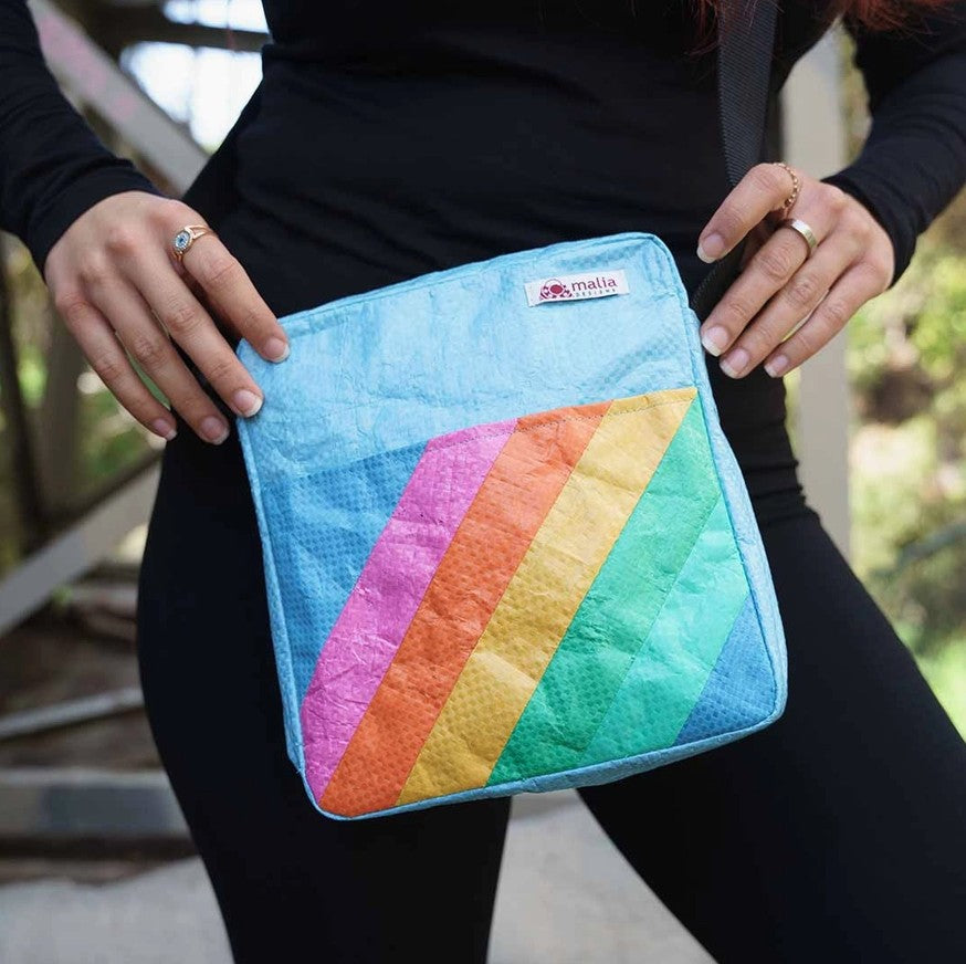 Blue Rainbow Crossbody