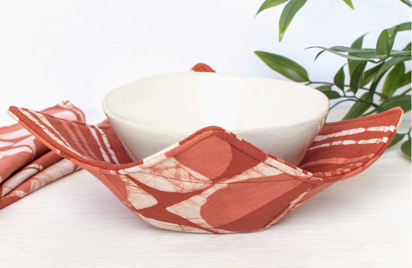 INDIGO FLOWERS BOWL COZY