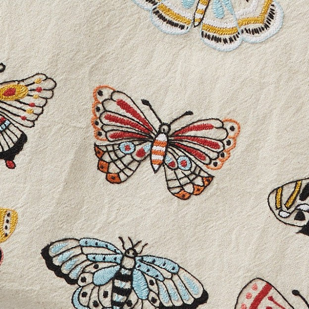 Butterfly Embroidered Tote
