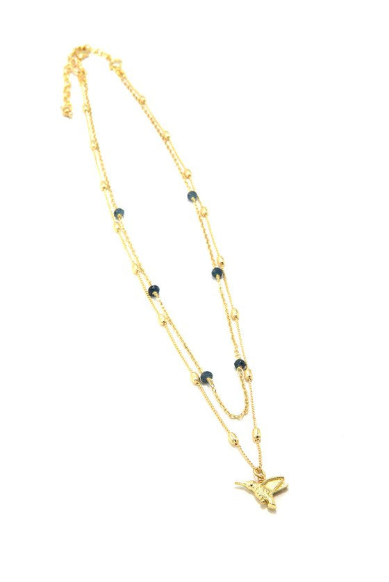 Hummingbird Lapis Necklace