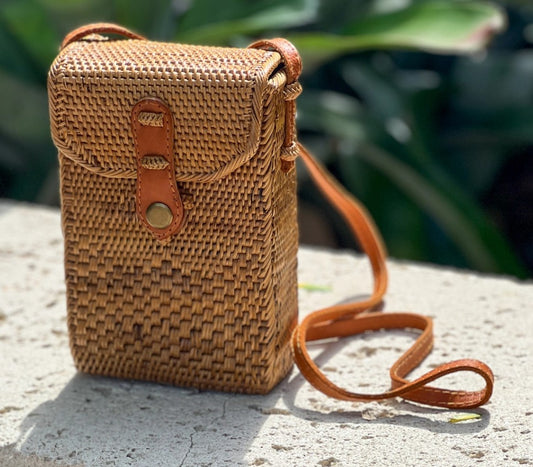 Woven Vine Phone Purse