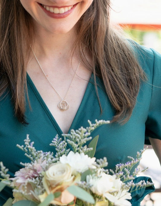 Sterling Silver Circles Necklace