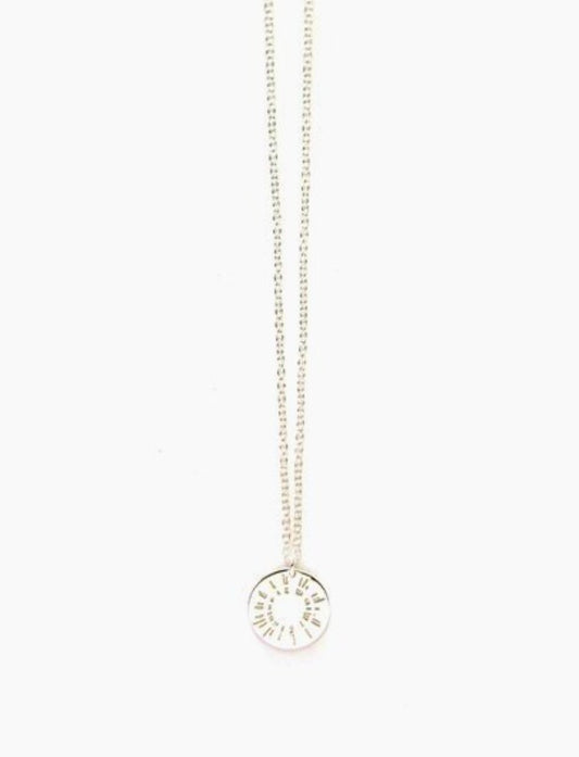 Sterling Sunburst Necklace