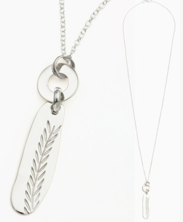 Sterling Wild Grass Necklace