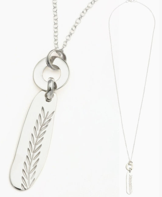 Sterling Wild Grass Necklace