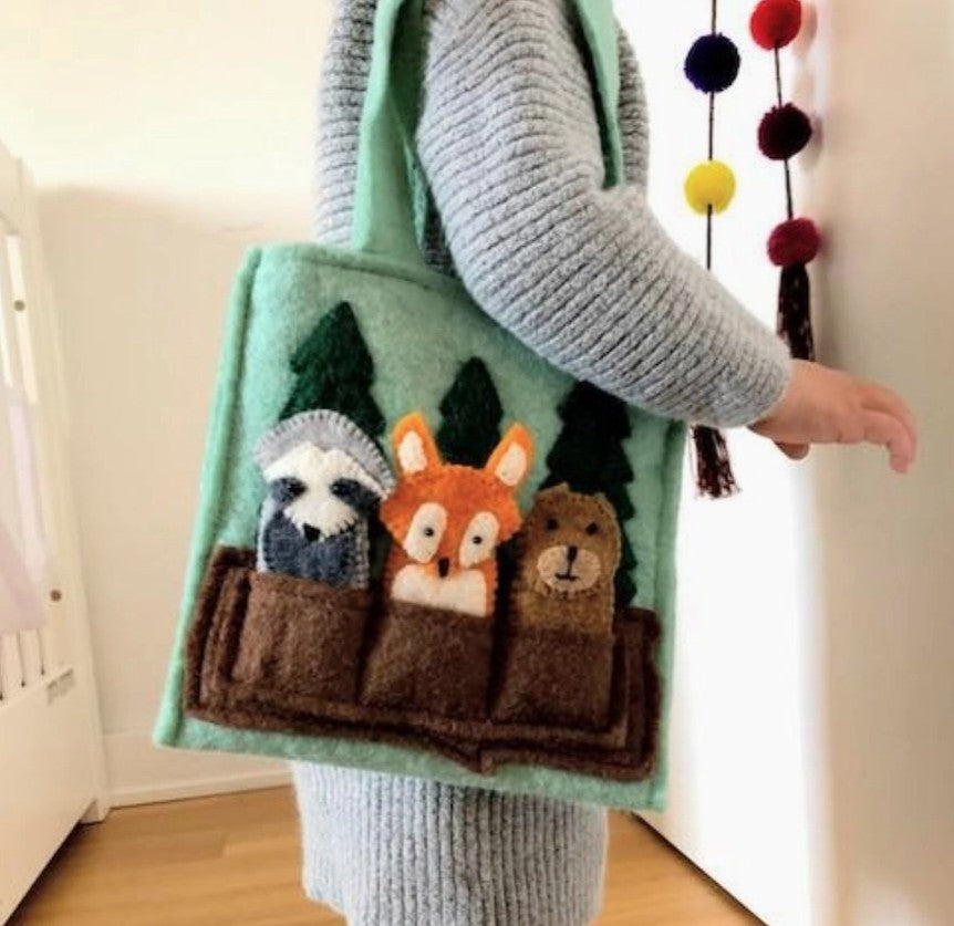 Woodland Friends Puppet Bag